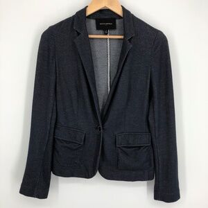 Banana Republic Womens Blazer Size 6‎ Blue Single Button Vented Lapels Office